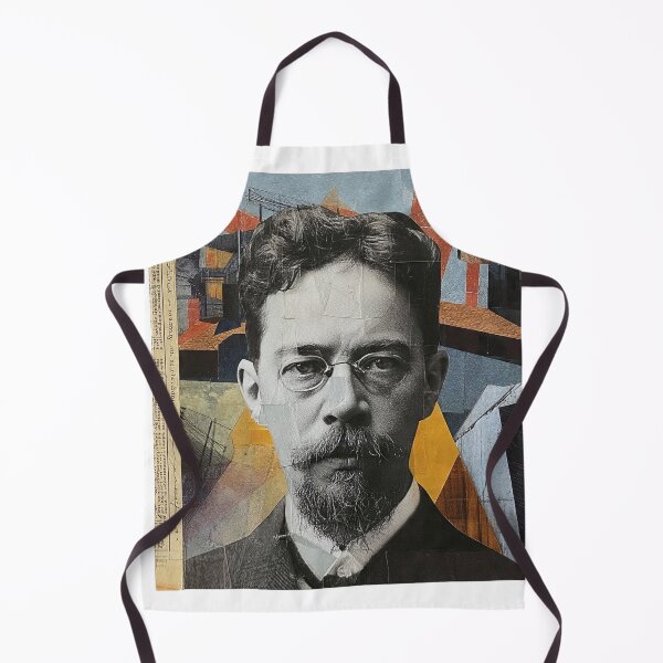 Item preview, Anton Chekhov – Literary Collage Portrait Art Print | Russian Short Story Theatre Poster designed and sold by OzzFrequency.