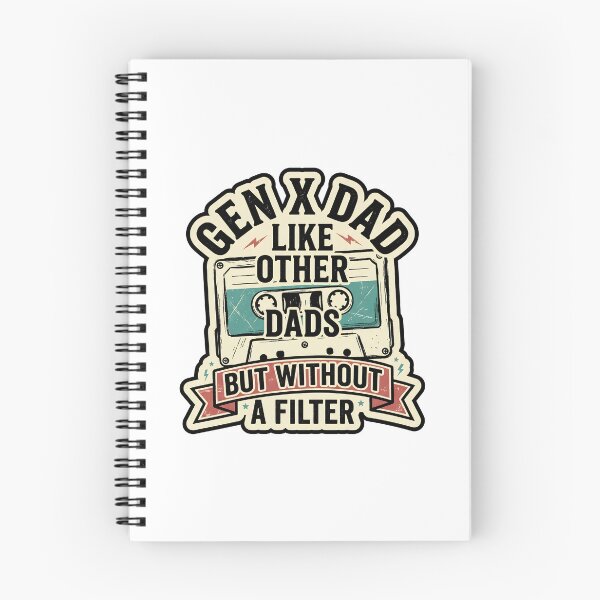 Item preview, Gen X Dad Without A Filter Sarcastic Father Meme Vintage Typography Design designed and sold by get55shirt.