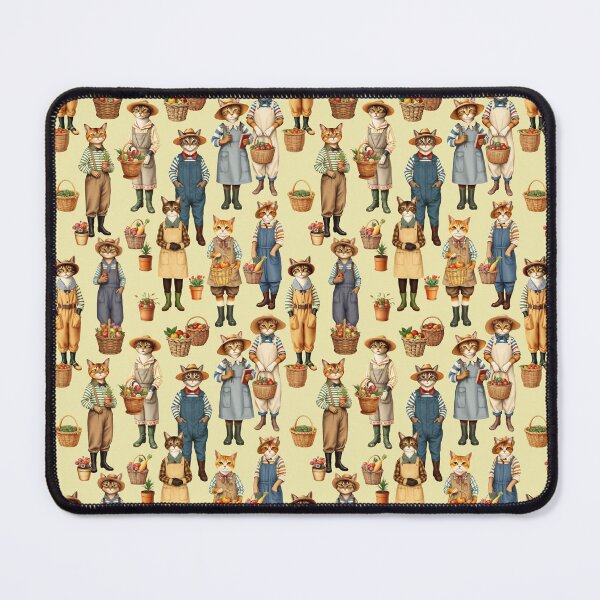 Item preview, Anthropomorphic Gardener Cats | Gift for Gardening Lover designed and sold by UnhingedBird.