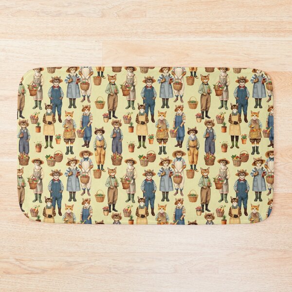 Item preview, Anthropomorphic Gardener Cats | Gift for Gardening Lover designed and sold by UnhingedBird.