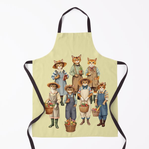 Item preview, Anthropomorphic Gardener Cats | Gift for Gardening Lover designed and sold by UnhingedBird.