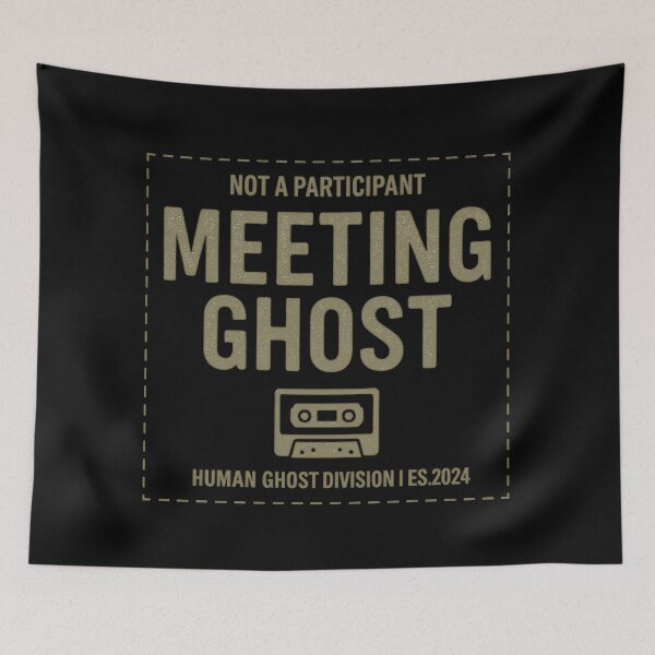 Item preview, Not a Participant Meeting Ghost – Funny Office Introvert Humor Design designed and sold by MartBook.