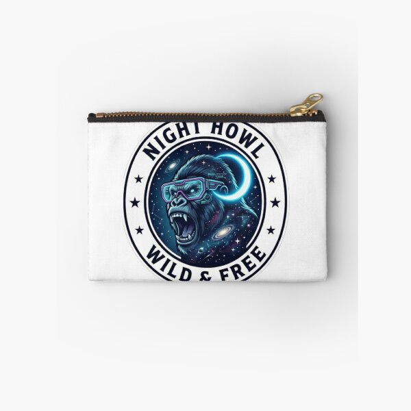 Item preview, Night Howl Wild and Free Moon Gorilla Space Emblem designed and sold by JeevanStickers.