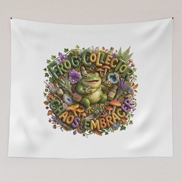 Item preview, Frog Collector Chaos Embracer Goblincore Art designed and sold by pradeepvisuals.