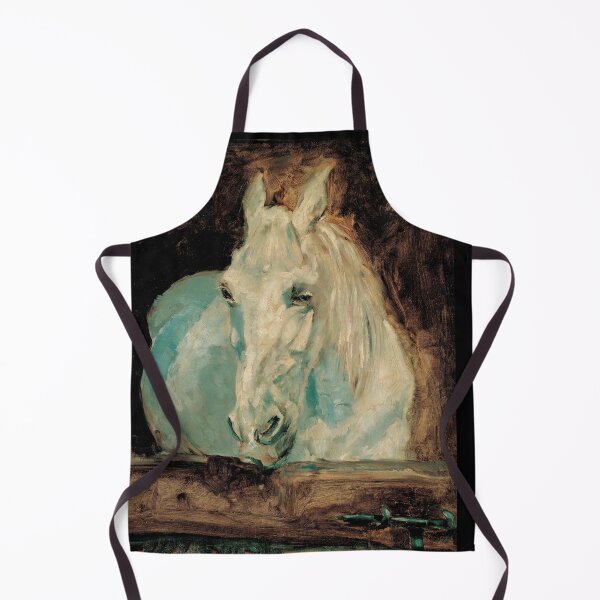 Item preview, White Horse Gazelle by Henri de Toulouse-Lautrec | Vintage Post-Impressionist Horse Wall Art Print designed and sold by artofuniverse.