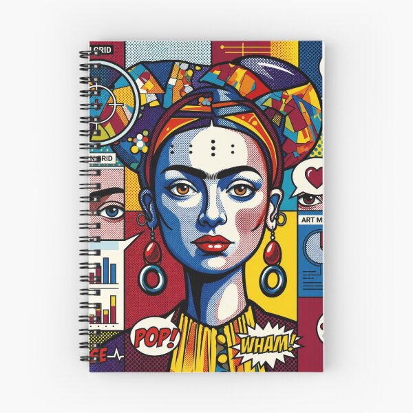 Item preview, Pop Art Graphic Woman Portrait Frida Kahlo Colorful Festival designed and sold by G-M-Designs.