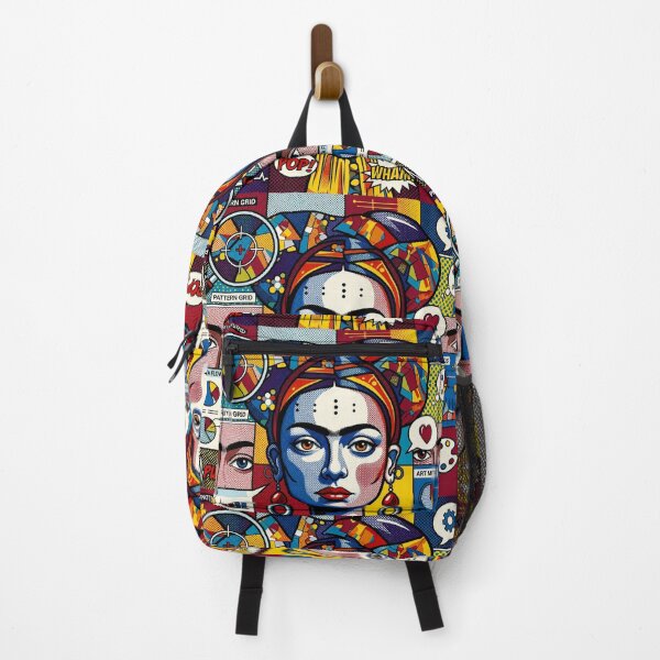 Item preview, Pop Art Graphic Woman Portrait Frida Kahlo Colorful Festival designed and sold by G-M-Designs.