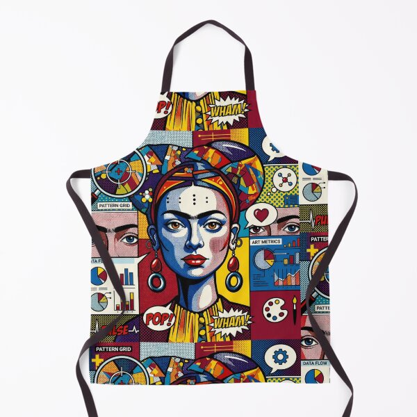 Item preview, Pop Art Graphic Woman Portrait Frida Kahlo Colorful Festival designed and sold by G-M-Designs.