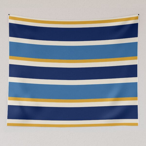 Item preview, Retro Nautical Stripe Pattern | Modern Color Block Decor designed and sold by astersgraphics.