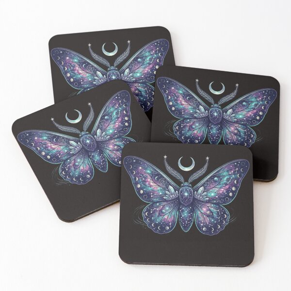 Item preview, Cosmic Galaxy Moth Celestial Wings - Mystical Space Moth Constellation Art designed and sold by Rovano.