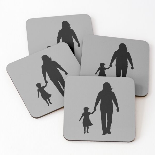 Item preview, Parent Child Silhouette Walking Together Family Love designed and sold by shirt-o-mat.