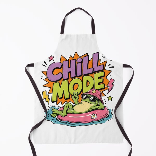 Item preview, Chill Mode Funny Aesthetic Frog Sticker and Apparel designed and sold by PeplumiArt.