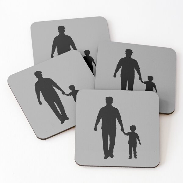 Item preview, Parent Child Silhouette Walking Together Family Love designed and sold by shirt-o-mat.