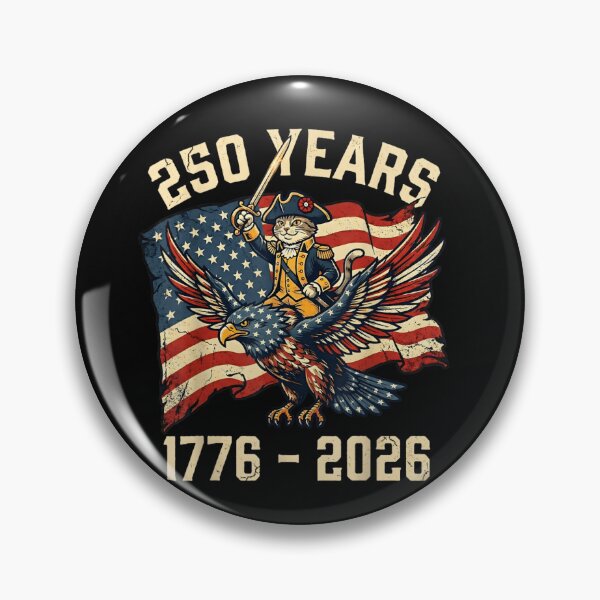 Item preview, 250 Years 1776 - 2026 American Independence Anniversary Patriot Cat Eagle History designed and sold by GrumpySableye.