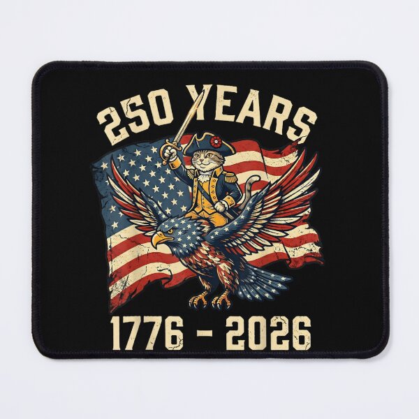 Item preview, 250 Years 1776 - 2026 American Independence Anniversary Patriot Cat Eagle History designed and sold by GrumpySableye.