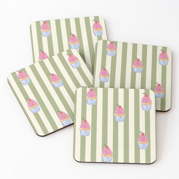 Item preview, Sweet Retro Dessert Pattern | Pastel Bakery Aesthetic designed and sold by Fernhaven.