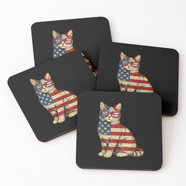 Item preview, Patriotic Cat American Flag Lover designed and sold by GrumpySableye.