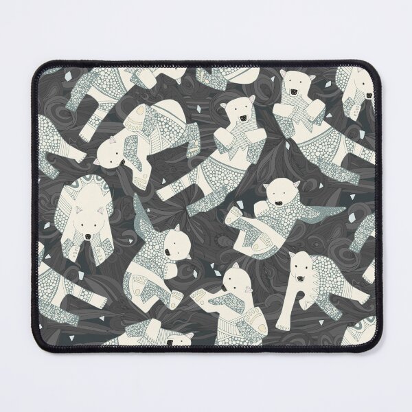 Item preview, arctic polar bears charcoal designed and sold by scrummy.