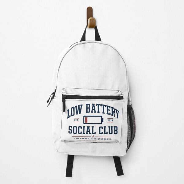 Item preview, Low Battery Social Club – Funny Introvert Low Energy Design designed and sold by MartBook.