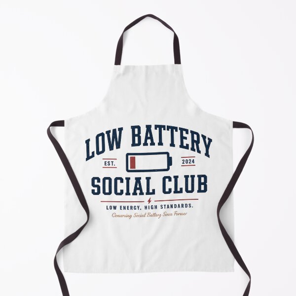 Item preview, Low Battery Social Club – Funny Introvert Low Energy Design designed and sold by MartBook.