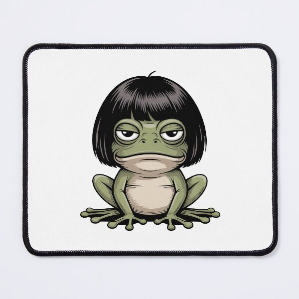 Item preview, Funny Frog with Bob Haircut designed and sold by J-Style-Design.