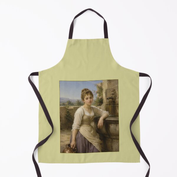 Item preview, A young lady at fountain in the style of William A Bouguereau designed and sold by Collector-RB.