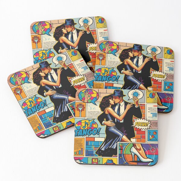 Item preview, Pop Art Graphic Man Woman Portrait Tango Colorful Festival designed and sold by G-M-Designs.