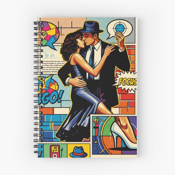 Item preview, Pop Art Graphic Man Woman Portrait Tango Colorful Festival designed and sold by G-M-Designs.