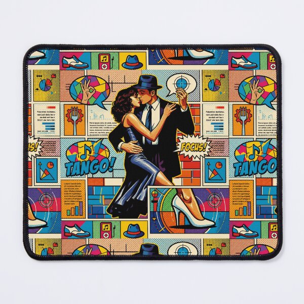 Item preview, Pop Art Graphic Man Woman Portrait Tango Colorful Festival designed and sold by G-M-Designs.
