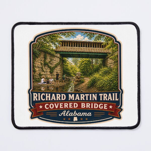 Item preview, Richard Martin Trail Covered Bridge sticker designed and sold by gotucoveredart.