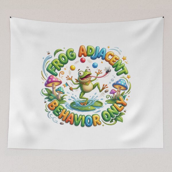 Item preview, Frog Adjacent Behavior Only Funny Cottagecore Frog designed and sold by pradeepvisuals.