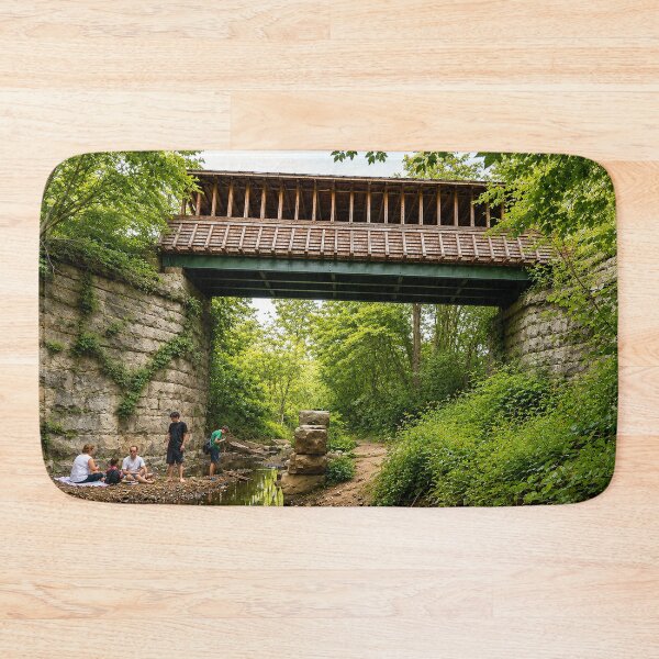 Item preview, Richard Martin Trail Covered Bridge sticker designed and sold by gotucoveredart.