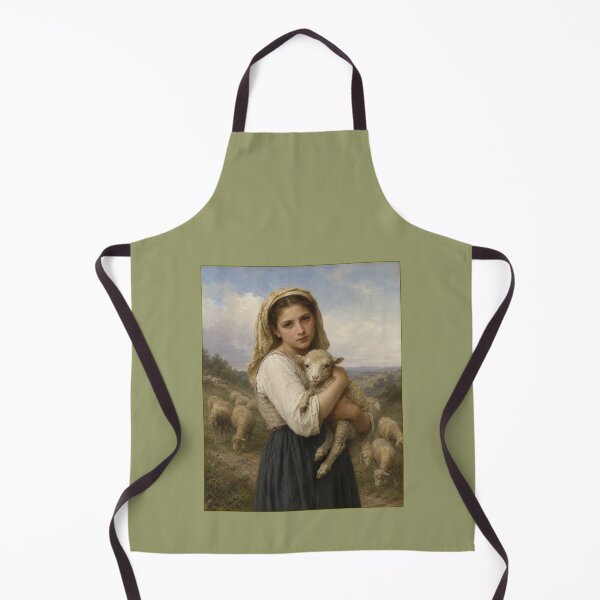 Item preview, Shepherdess with lamb in style of W A Bouguerearu designed and sold by Collector-RB.