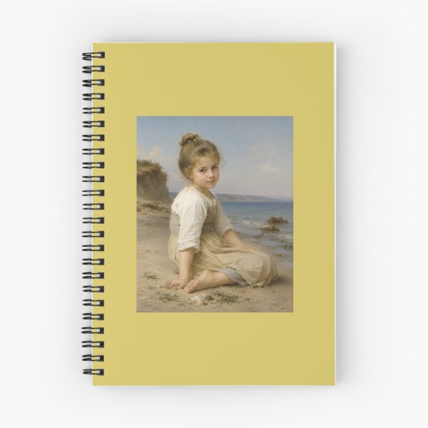 Item preview, In the style of W A Bouguereau a young girl on a sandy beach designed and sold by Collector-RB.