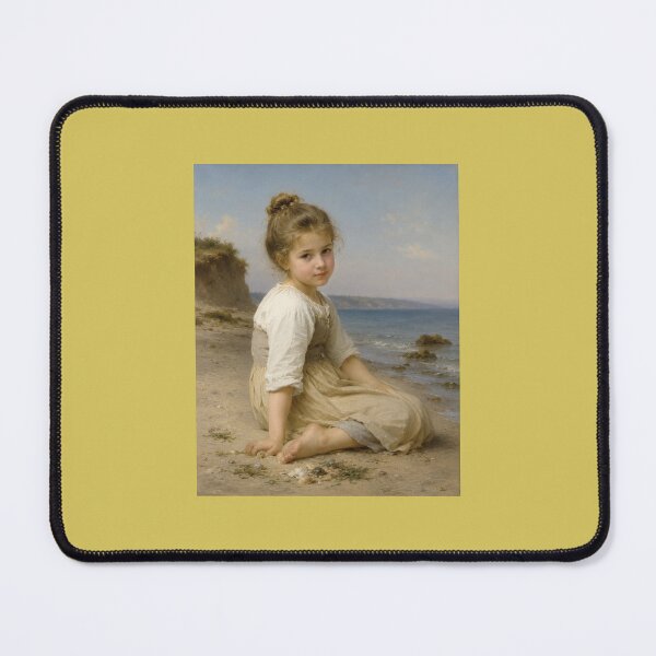 Item preview, In the style of W A Bouguereau a young girl on a sandy beach designed and sold by Collector-RB.