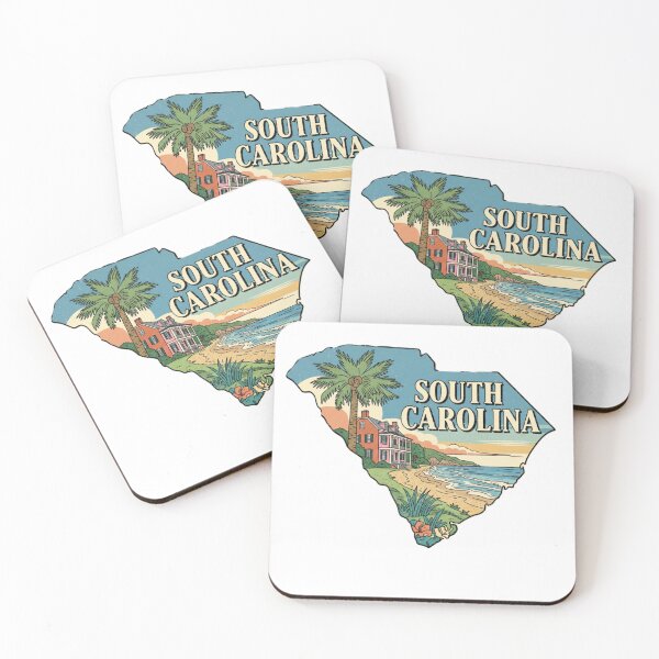 Item preview, South Carolina Retro State Pride Beach & Charleston Design designed and sold by NCalNoveltees.