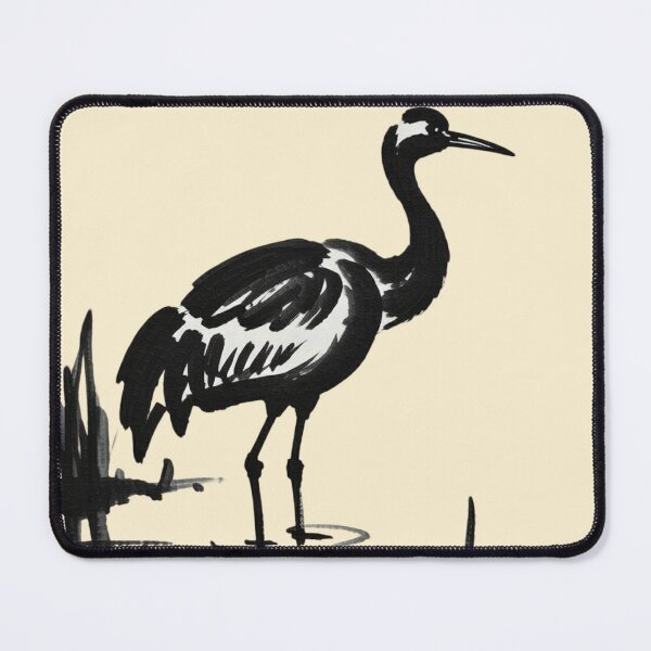 Item preview, a solitary crane standing in shallow water designed and sold by 123ks.