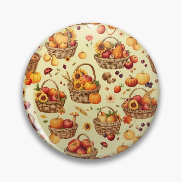 Item preview, Vintage Autumn Harvest Bounty Pattern designed and sold by UnhingedBird.
