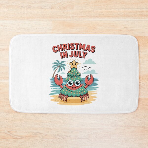 Item preview, Christmas Crab on Sandy Beach designed and sold by jkrphoto.