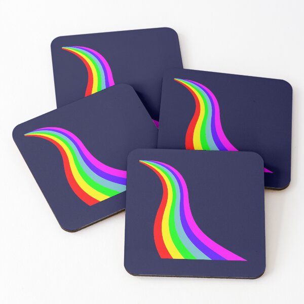 Item preview, Retro Rainbow Wavy Stripe - Minimalist Colorful Flowing Path Art designed and sold by SolutionsArt.