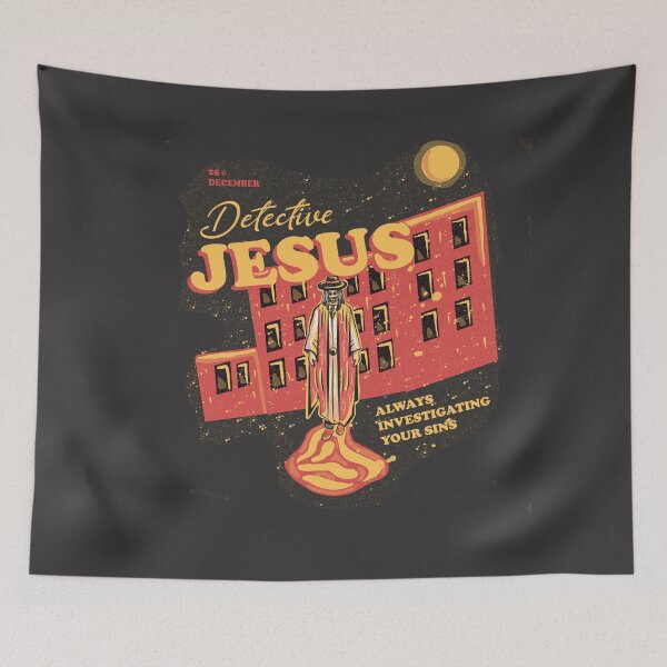 Item preview, Funny Religious (Detective Jesus) designed and sold by beboplab.