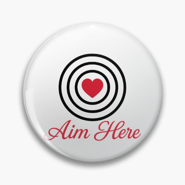 Item preview, Aim Here ❤️ Romantic and humorous couple design designed and sold by WondoraShop.