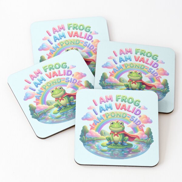 Item preview, I Am Frog I Am Valid Sitting By Pond Affirmation designed and sold by pradeepvisuals.