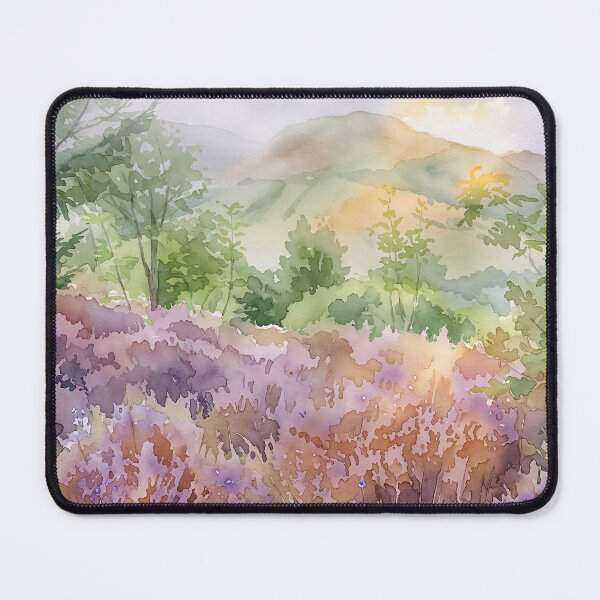 Item preview, Scottish Heather Highlands - Watercolour Style designed and sold by InkAndLatitude.