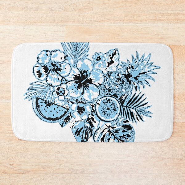 Item preview, Tropical Midnight Fruits & Flowers Pattern designed and sold by DesignbyAnnaM.