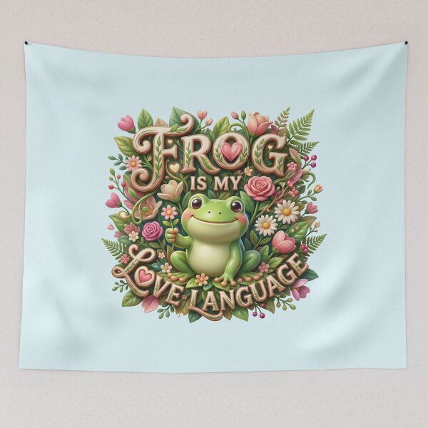Item preview, Frog Is My Love Language Cottagecore Frog Gift designed and sold by pradeepvisuals.