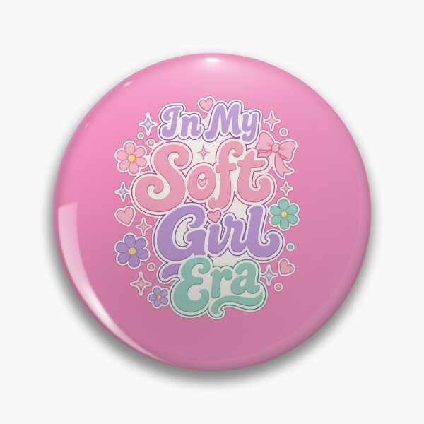 Item preview, In My Soft Girl Era Cute Coquette Aesthetic Pastel Typography Design designed and sold by Lozarux.