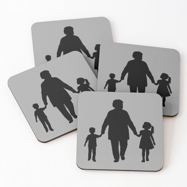 Item preview, Grandparents Grandchildren Silhouette Walking Together designed and sold by shirt-o-mat.