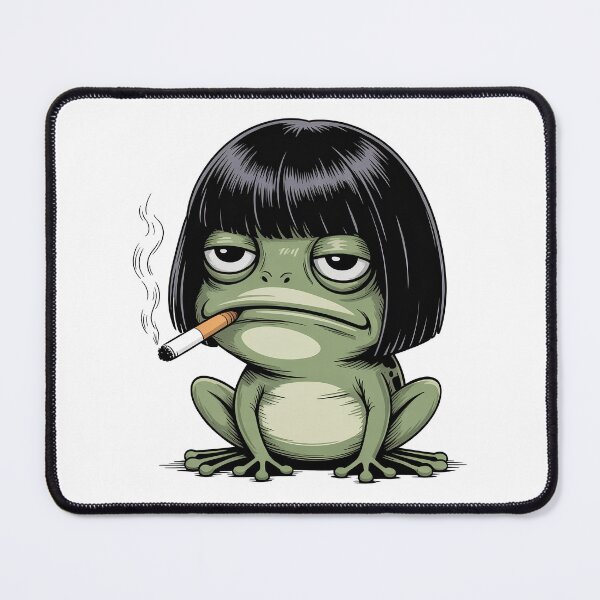 Item preview, Funny Frog Bob Haircut Meme designed and sold by J-Style-Design.
