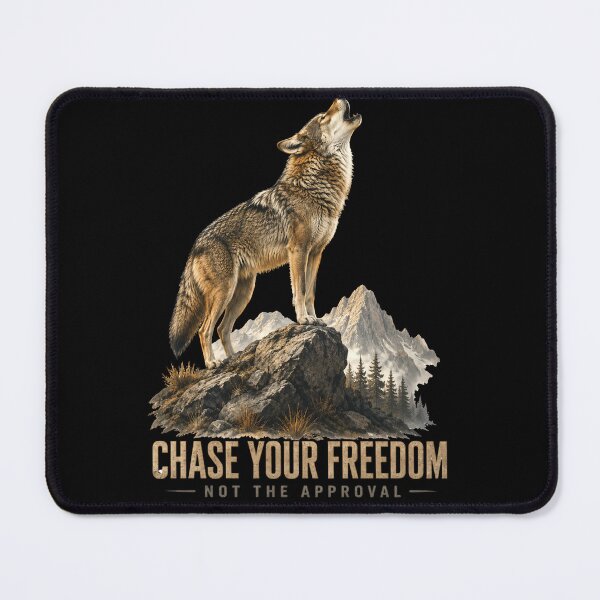 Item preview, Chase Your Freedom – Motivational Coyote Wilderness designed and sold by MattyManiac.